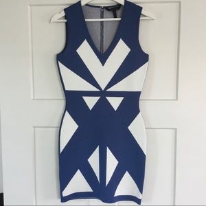 HOT bandage dress, illusion bodycon mini BCBGMaxAzaria